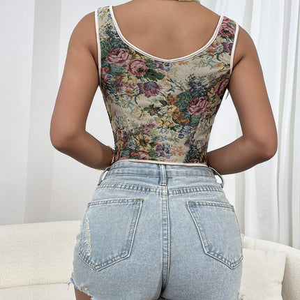Cross-border New Strap Spice Girls Street Sexy Vest Summer Women's Slim-fit Top Belted Beautiful Back Small Vest