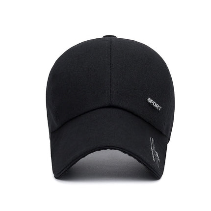 Spring and summer new outdoor fishing extended brim baseball cap men's and women's leisure sun hat cotton canvas cap