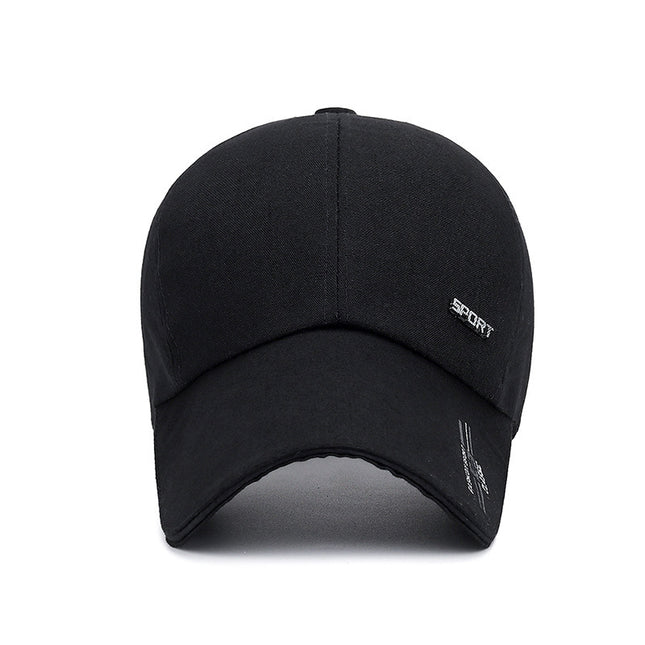 Spring and summer new outdoor fishing extended brim baseball cap men's and women's leisure sun hat cotton canvas cap