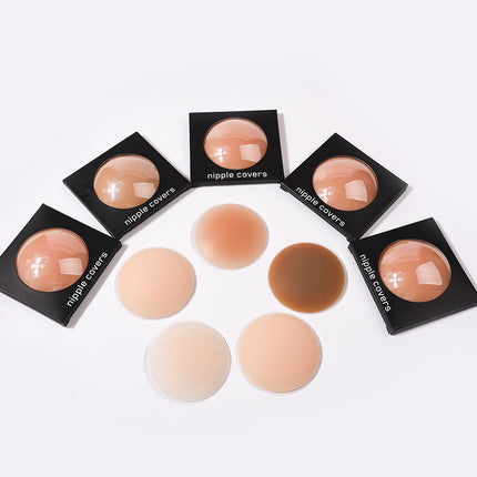 OEM custom super adhesive version no glue self-adhesive breast patch factory wholesale ladies silicone breast patch anti-running invisible bra
