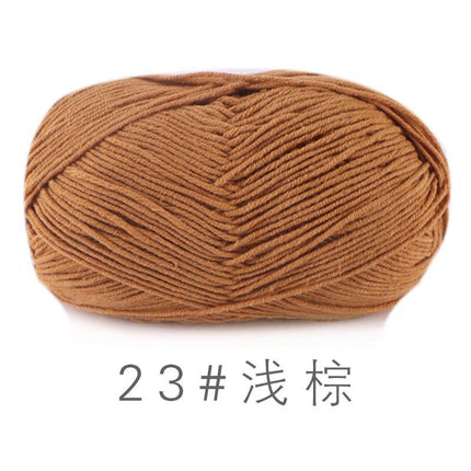 Su He 4-strand Milk Cotton Baby Wool Combed Cotton Fine Wool Hand Knitted Sweater Pure Cotton Baby Wool Ball