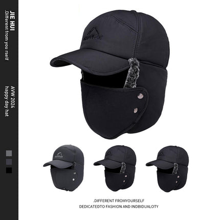 Autumn and winter Lei Feng hat men's warm hat for the elderly thickened fleece-lined winter foreign trade cross-border winter knitted hat wholesale