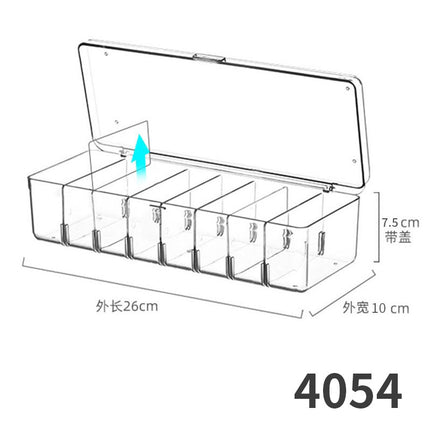 Enlarge 40cm Long Transparent Box Narrow Long Square Storage Box 15cm Wide Water-tight Drawer Finishing