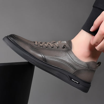 Wholesale Fashion Casual New Men's Board Shoes Trendy Casual Shoes Genuine Leather Youth Korean Men's Shoes Men's Sneakers