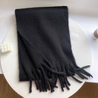 Seahorse fur solid color-black / 210*40