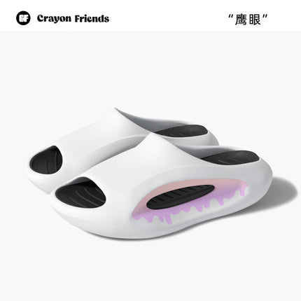 Crayonfriends Sports Slippers Men's Summer Outer Wear Non-Slip Ins Trendyy Couple Outdoor Sandals Slippers Men