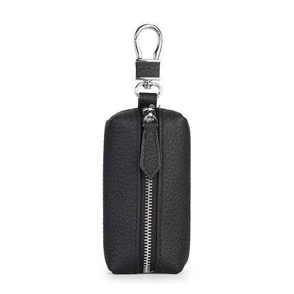 Upgraded High Quality Leather Exquisite Key Case Cowhide Key Case Home Car Key Dual Key Bag