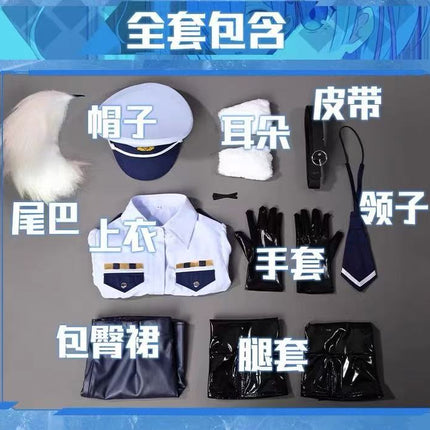 Starting from scratch, life in a different world cos clothing dog dog ear police officer rem cosplay clothing a generation of hair