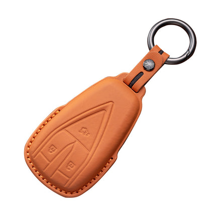Suitable for Changan head layer cowhide key cover Escape cs75cs35cs55PLUS Auchan X5X7 UNI genuine leather