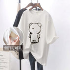White# Pencil Bear# Black Figure [Side Opening Breastfeeding]] / M