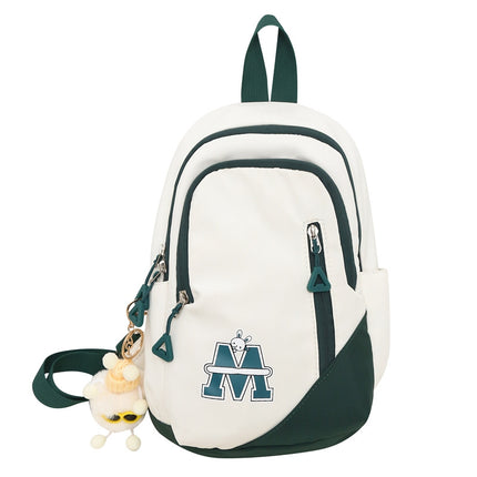 Japanese Style Ins Style Chest Bag Women's Casual All-match Simple Harajuku Small Backpack Lightweight Sports Style Shoulder Crossbody Bag