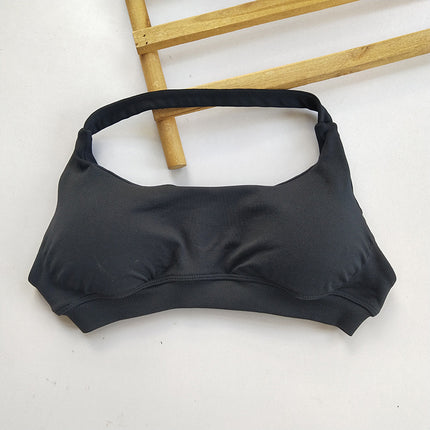 Halter Neck Beautiful Back Df Sports Vest European and American Internet Celebrity Style Butt-Lifting Shorts Training Peach Butt Fitness Bra for Women