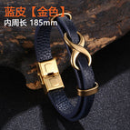 Blue leather [gold]: 185mm [inner circumference]]