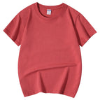 Children's short-sleeved t-shirt children's brick red / 100cm