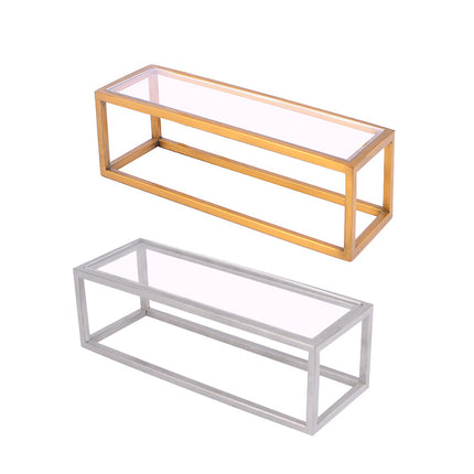 Clothing Store, Shoe Store, and Bag Display Props, High and Low Models, Stainless Steel Shoe and Bag Display Racks, Hot-Selling Cross-Border Items