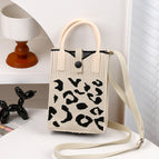 [high quality filling] leopard print beige (beige handbag + black texture) 10504