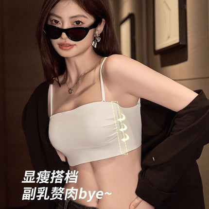 Sexy Backless Seamless Bra for Women with Small Bust, Push-Up Effect, Strapless U-Shaped Design