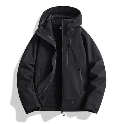 2025 New Style Jacket for Men and Women, Outdoor Three-In-One Windproof and Waterproof Detachable Two-Piece Jacket in Stock