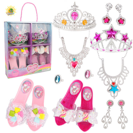 Weiqi Fairy Tales Children's Play House Cute Girls Exquisite Accessories Various DIY Princess Dress up Mobile Phone Toy Box