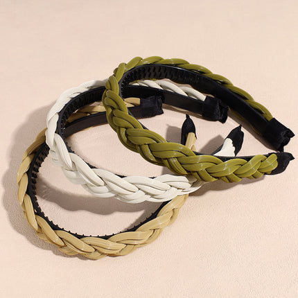 2023 New High-end Sense Hair Clip Hair Hoop Female Elegant Internet Celebrity Face Wash Hair Hoop Simple Non-slip Toothed Hair Accessories