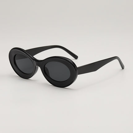 Oleo New Candy Color Small Frame Oval Dopamine Color Sunglasses Travel Party Photo Shade Sunglasses