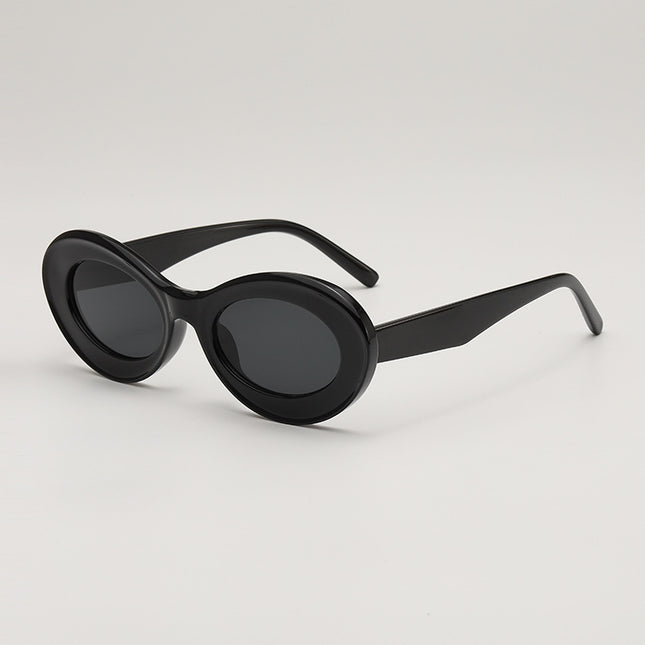 Oleo New Candy Color Small Frame Oval Dopamine Color Sunglasses Travel Party Photo Shade Sunglasses