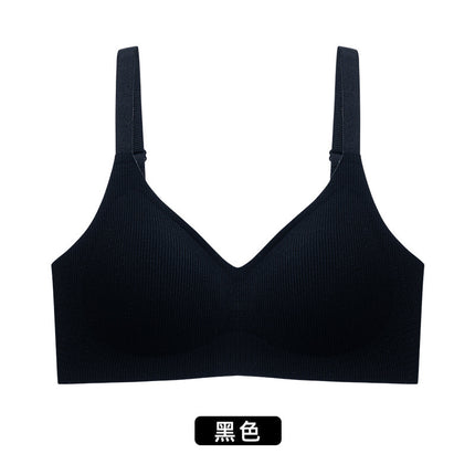 0808 Original Traceless Jelly Fixed Cup Pull-up Gather-up Anti-sagging Non-rimless Underwear Women's Bra