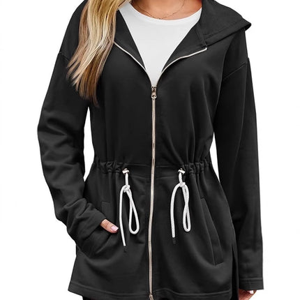 European and American Cross-Border Amazon Ebay Autumn and Winter Women's Sweatshirt Pure Color Hoodie Plush Fleece Jacket Jacket