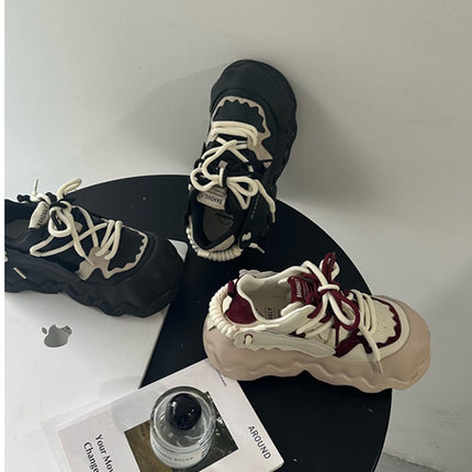 2025 Spring Explosions Big Head Bread Shoes Thick Sole Torre Shoes Women's Mango Head Casual Shoes All-match Women's Shoes