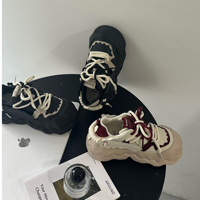 2025 Spring Explosions Big Head Bread Shoes Thick Sole Torre Shoes Women's Mango Head Casual Shoes All-match Women's Shoes