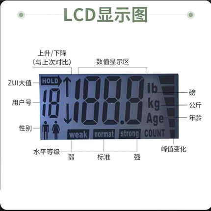 Student-specific electronic grip test instrument adult student High-precision intelligent grip counter dynamometer