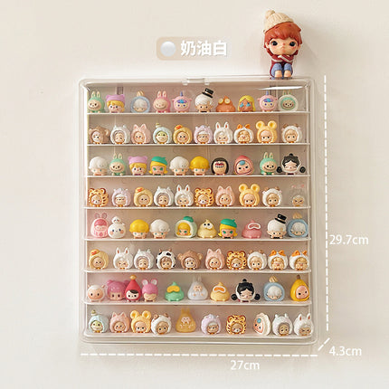 Cute Display Box Hand-Made Display Cabinet Wall-Mounted Blind Box Storage Display Rack Acrylic Transparent Small Ornament Display Rack