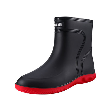 Oversized Plus Size Rain Boots Men's Rain-proof Boots High-barreled Work Rubber Boots Rain Boots Waterproof Non-slip Wear-resistant Rain Boots