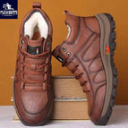Paul D-2 high-top brown cotton-padded shoes / 39