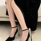 1991 tassel chain Black 6cm / 38