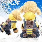 Four-leg thickened back strap bear yellow / XS back length 20cm