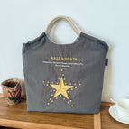 Five-pointed star dark gray (excluding shoulder strap) / Medium