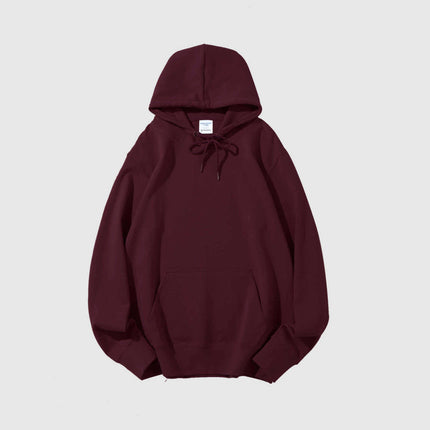 Japanese-Style Simple Sweatshirt 300g Heavyweight Healthy Fabric Hoodie Matcha Green Avocado Green Brightening Loose Top