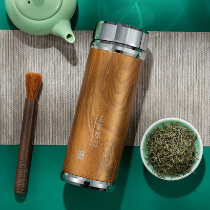 Silver Cup 999 sterling silver liner health cup large capacity vacuum cup snowflake silver tea cup elegant cup lettering