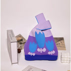 Small flower color matching purple bottom / High quality thickening 20-36