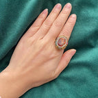 Sultan Stone Ring Round / Opening adjustable