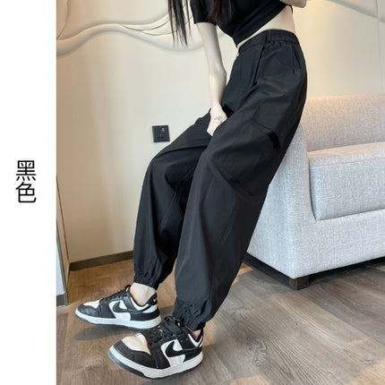 Overalls Leggings Women's Summer Thin 2023 New High-Waist Draped Breathable Quick-Drying Pants American Harem Sports Pants