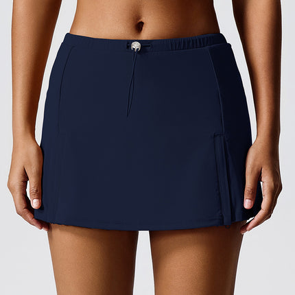 Cross-border Eco-friendly Renewable Fabric Tight Sports Skirt with Chest Pad Outdoor Golf Fitness Tennis suit Women