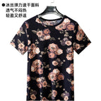 Ice silk t three flowers / One size fits all ( 40~82.5kg )