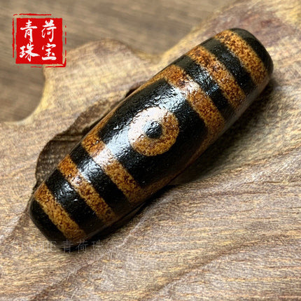 Wholesale High-Quality Xizang Dzi Beads, Old Agate Dragon Dzi Beads, Nine-Eye Dzi Beads, Xizang Agate Dzi Beads, Loose Bead Accessories