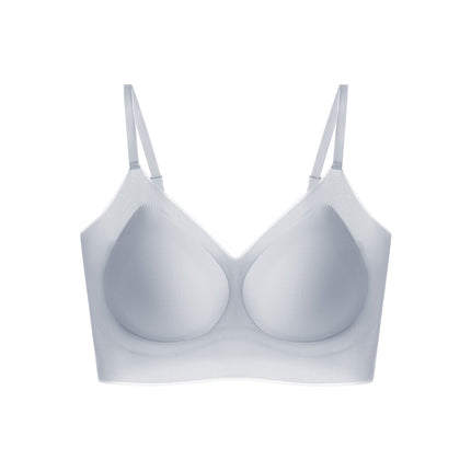 Summer Ultra-Thin Cool Seamless Underwear Fixed Cup Size-Free Bra Vest Style Thin Bra Without Rims Shantou Bra