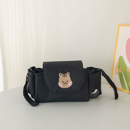 New Children's Stroller Hanging Bag Cartoon Bear Mommy Bag Diaper Bag Bottle Storage Bag Multi-Function