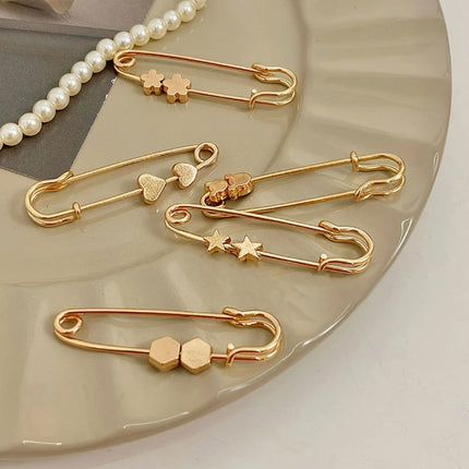 Imitation Pearl Pin suit Pants Waist Tight Artifact Pin Fixed Clothes Waist Change Small Artifact Anti-running Light Accessories