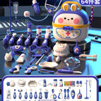 Deluxe medical 64-piece set (color box version)-blue