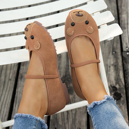 2026 Spring and Autumn New Cute Little Mouse Flats for Pregnant Women, Non-Slip Soft Sole, Soft Upper Driving Loafers for Women